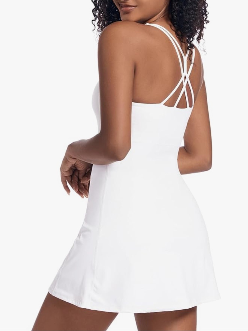 Amazon White Racerback Tank Dress - Picture 3 of 3